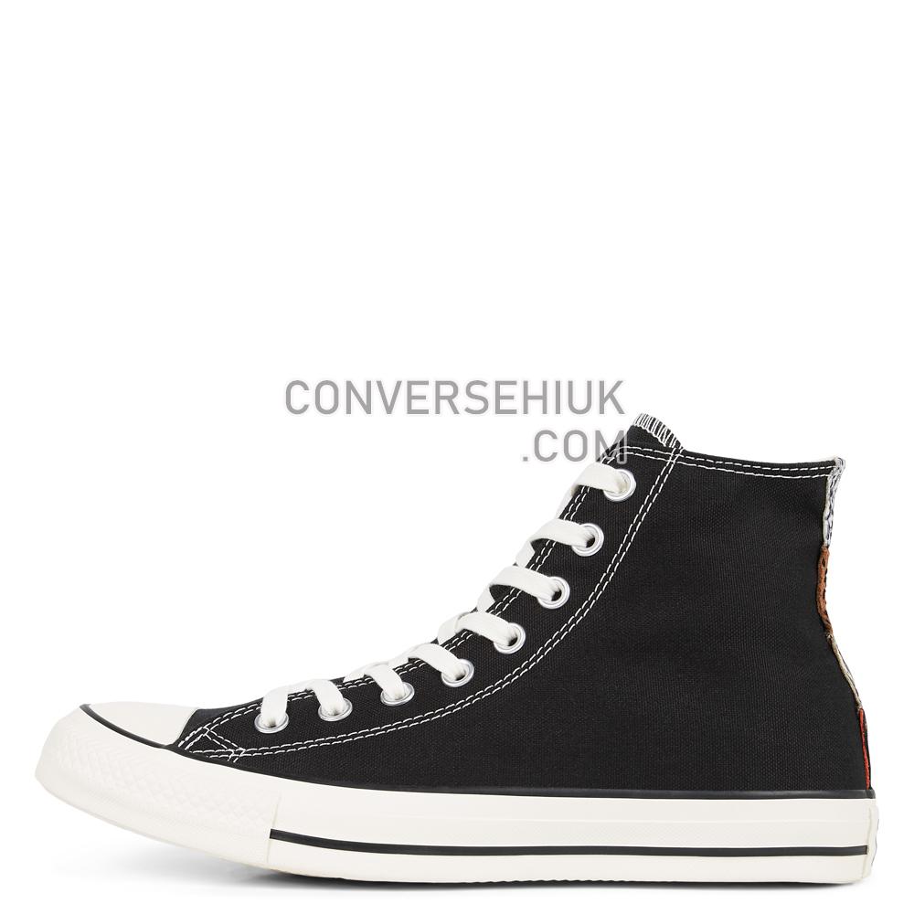 Converse Chuck Taylor All Star Animal Print Suede High-Top Black/Egret/Orange 165552C Shoes