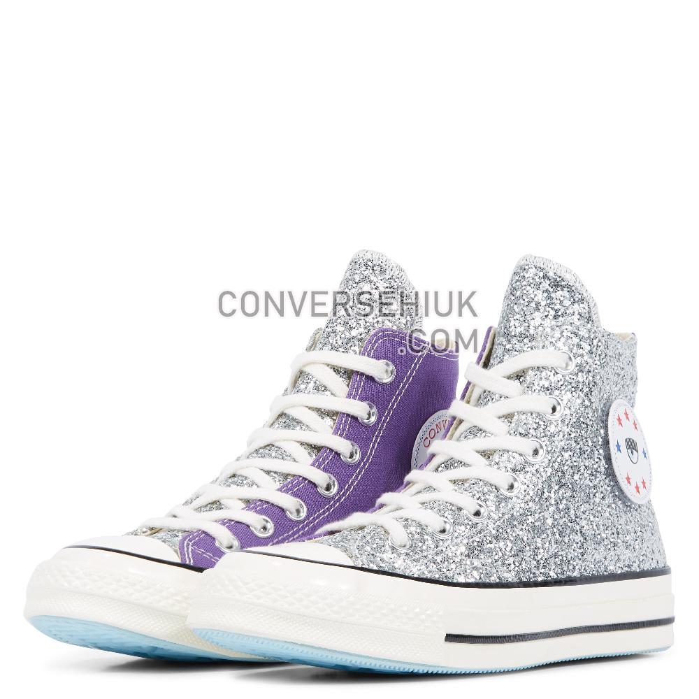 Converse x Chiara Chuck 70 Glitter High Top Tillandsia/Purple/Silver/Egret 563832C Shoes