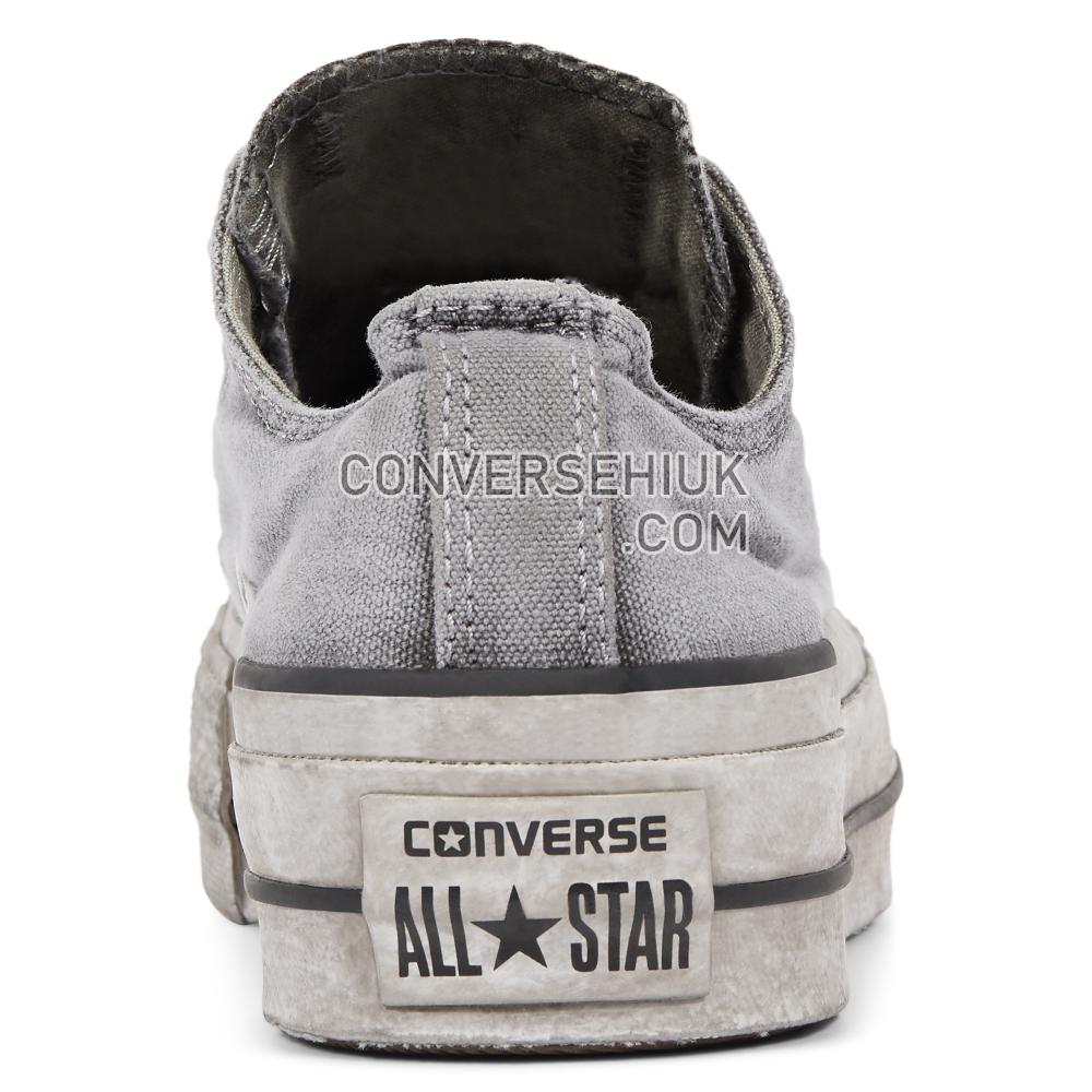 Converse Chuck Taylor All Star Lift Smoked Canvas Low Top Gray/Gray/White 563112C Shoes