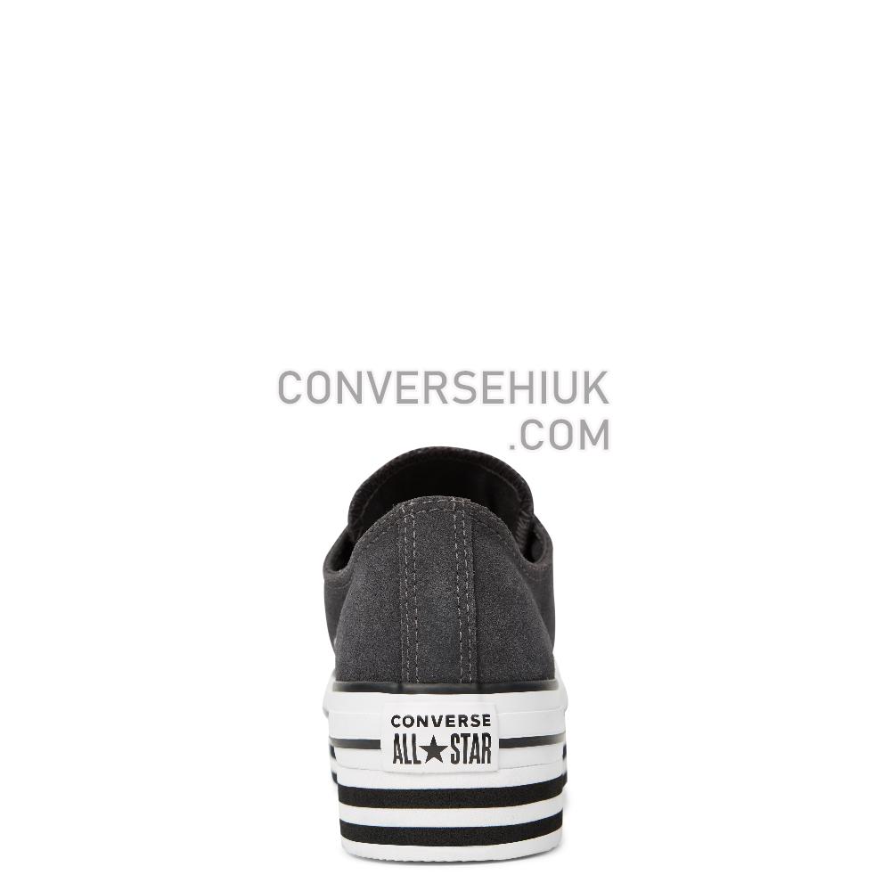 Converse Chuck Taylor All Star Platform Suede Low Top Almost/Black/White/Black 565832C Shoes