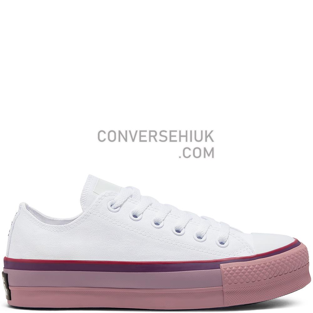 Converse x OPI Chuck Taylor All Star Platform Low Top White//Multi 566557C Shoes