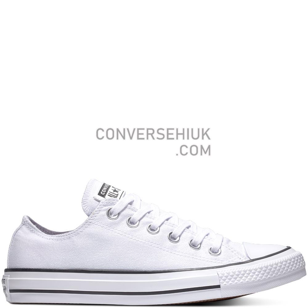 Converse Chuck Taylor All Star Precious Metals Textile Low Top White/White/Black 561712C Shoes