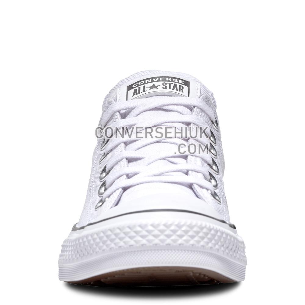 Converse Chuck Taylor All Star Precious Metals Textile Low Top White/White/Black 561712C Shoes