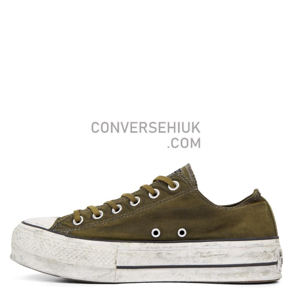 Converse Chuck Taylor All Star Canvas Rust Platform Low Top White/Rust/Green 565763C Shoes