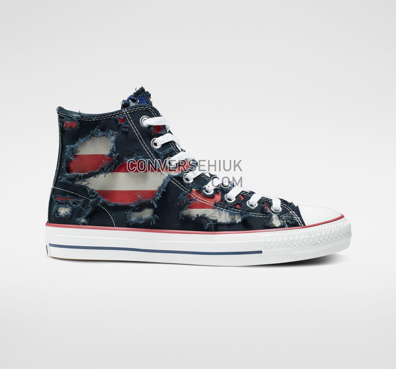 Converse CTAS Pro Archive Prints High Top Obsidian/White/Enamel Red 165338C Shoes