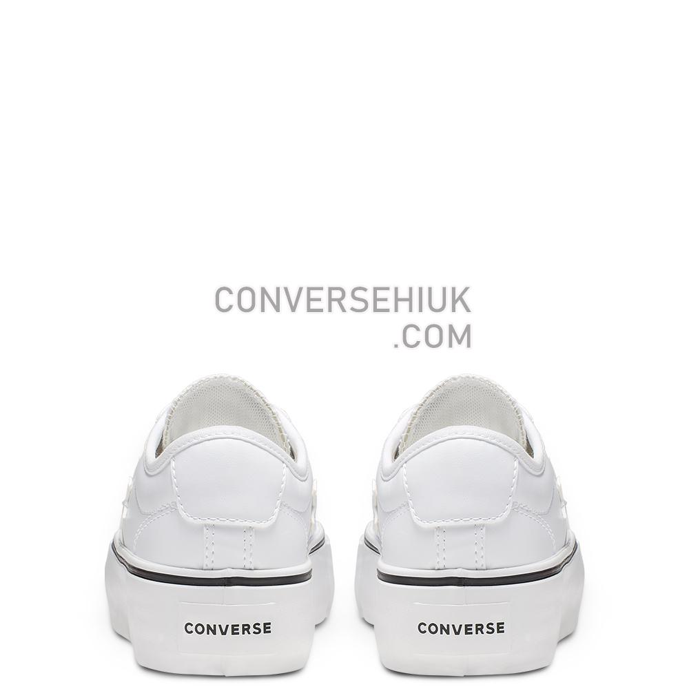 Converse Star Replay Platform Low Top White/White/Black 565250C Shoes