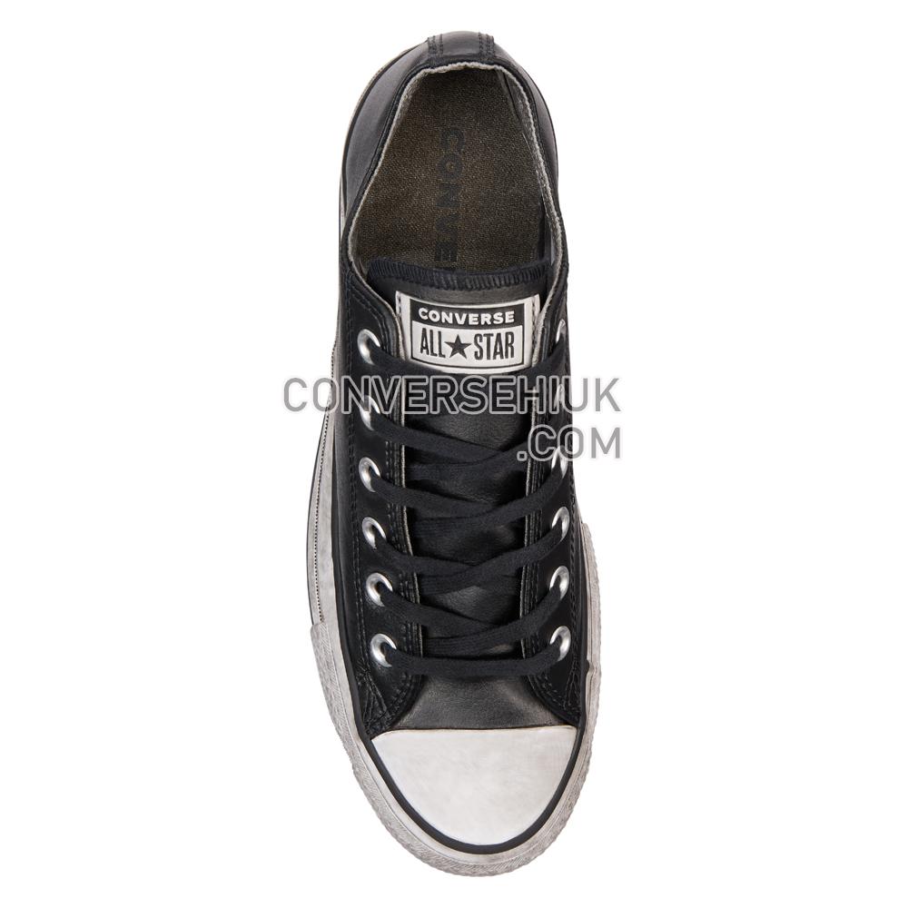 Converse Chuck Taylor All Star Leather Smoke Platform Low Top Black/Black/Smoke/In 562910C Shoes