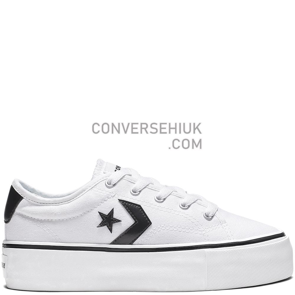 Converse Star Replay Platform Low Top Converse/Black/White 565365C Shoes