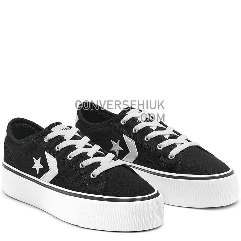 Converse Star Replay Platform Low Top Converse/Black/White 565365C Shoes