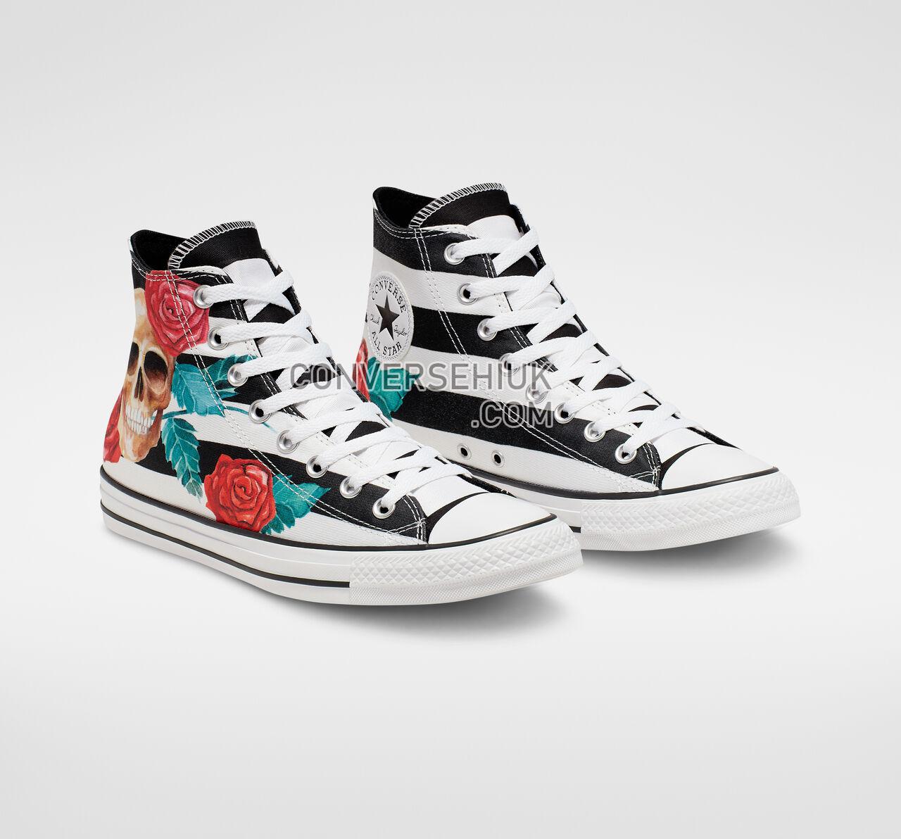 Converse Chuck Taylor All Star Skull Print High Top White/Black/Red 165821C Shoes