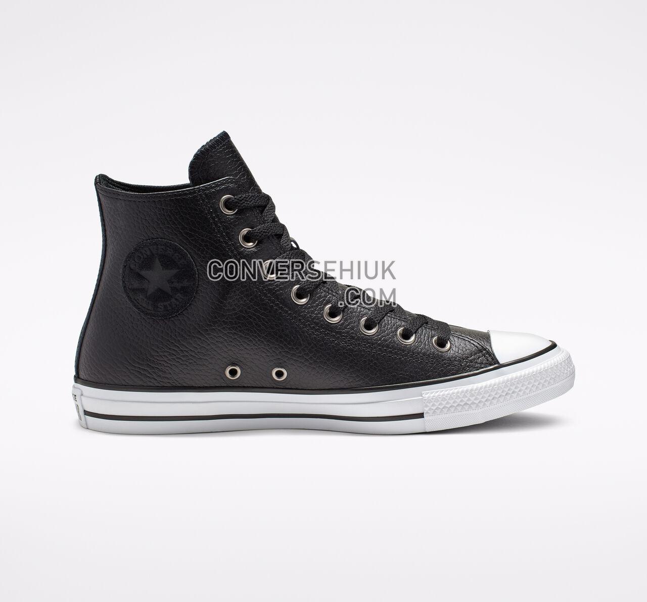 Converse Chuck Taylor All Star Leather High Top Black/White/Black 165191C Shoes