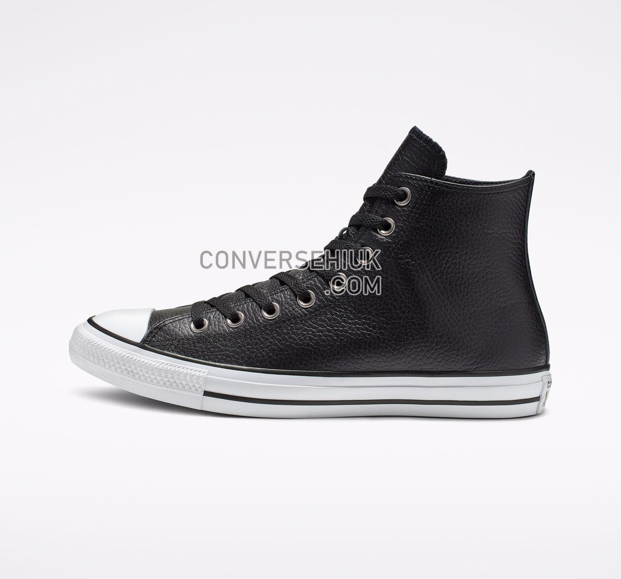 Converse Chuck Taylor All Star Leather High Top Black/White/Black 165191C Shoes