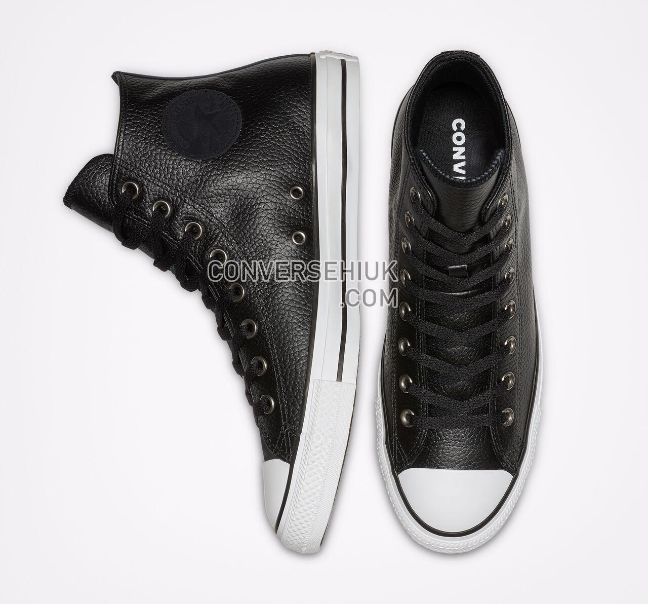 Converse Chuck Taylor All Star Leather High Top Black/White/Black 165191C Shoes