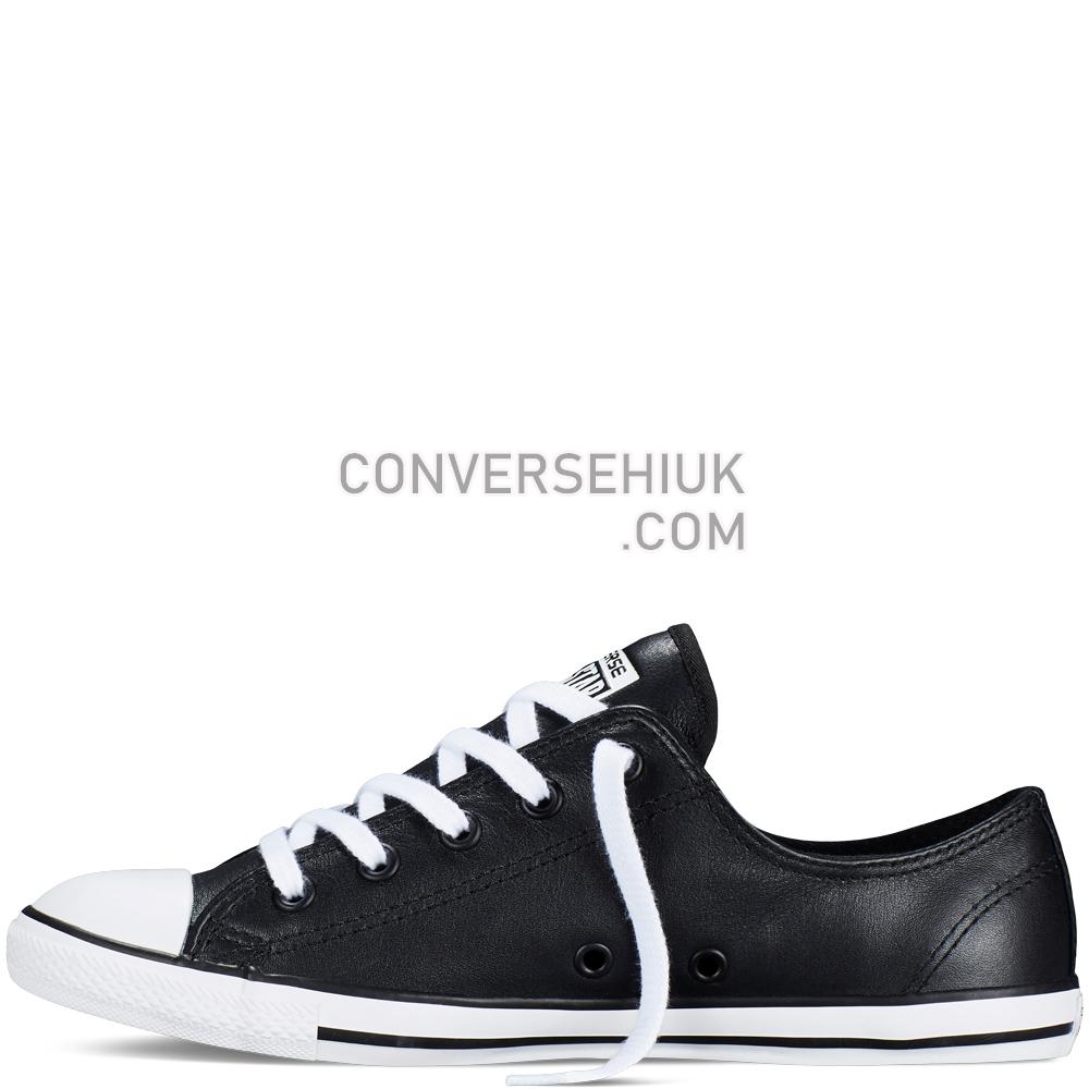 Converse Chuck Taylor All Star Dainty Leather Black 537107C Shoes