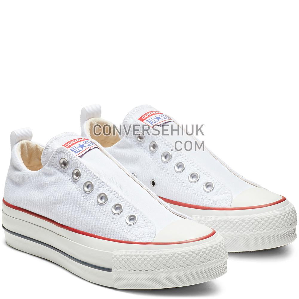 Converse Chuck Taylor All Star Lift Low Top White/Red/Blue 563457C Shoes