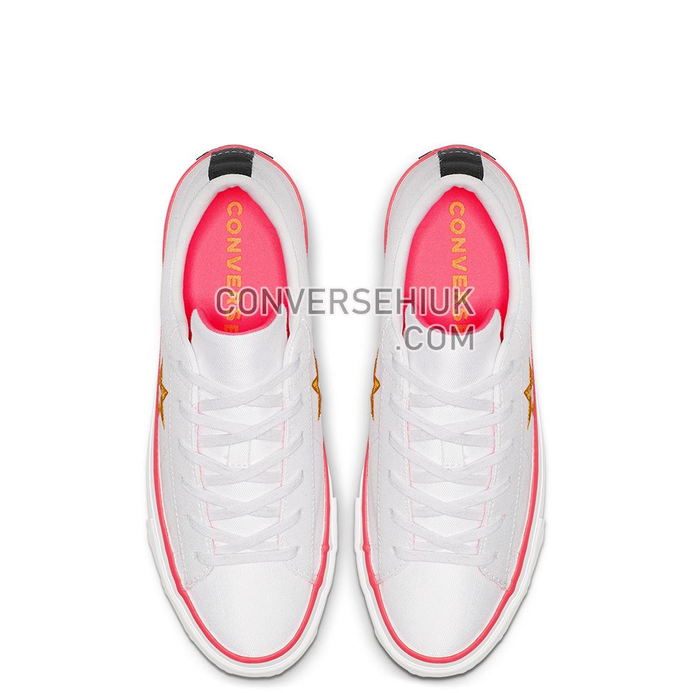 Converse One Star Carnival Colourblock Platform White/Racer/Pink/Orange/Rind 564389C Shoes