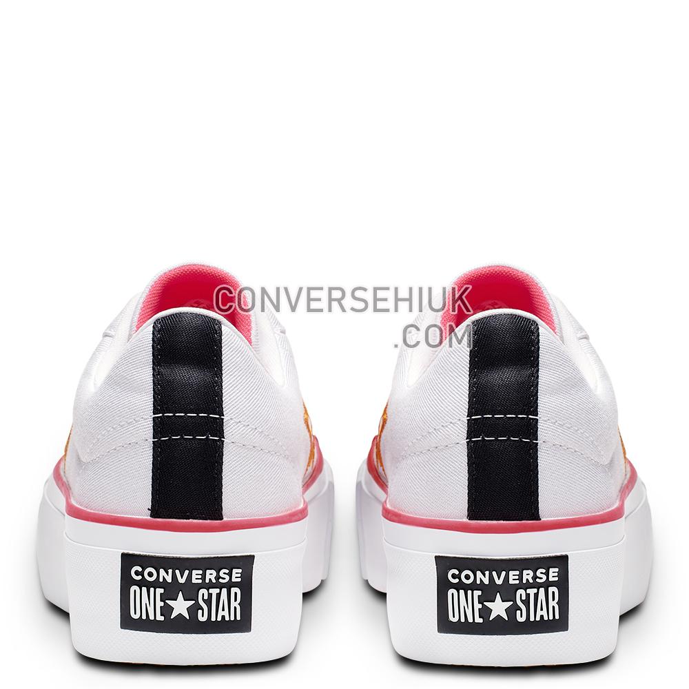 Converse One Star Carnival Colourblock Platform White/Racer/Pink/Orange/Rind 564389C Shoes