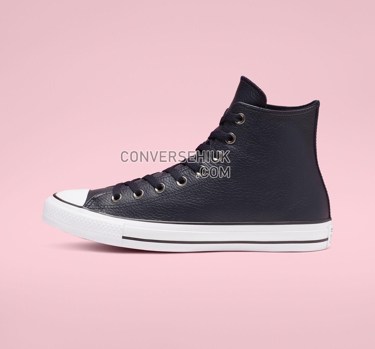 Converse Chuck Taylor All Star Leather High Top Dark Obsidian/White/Black 165189C Shoes