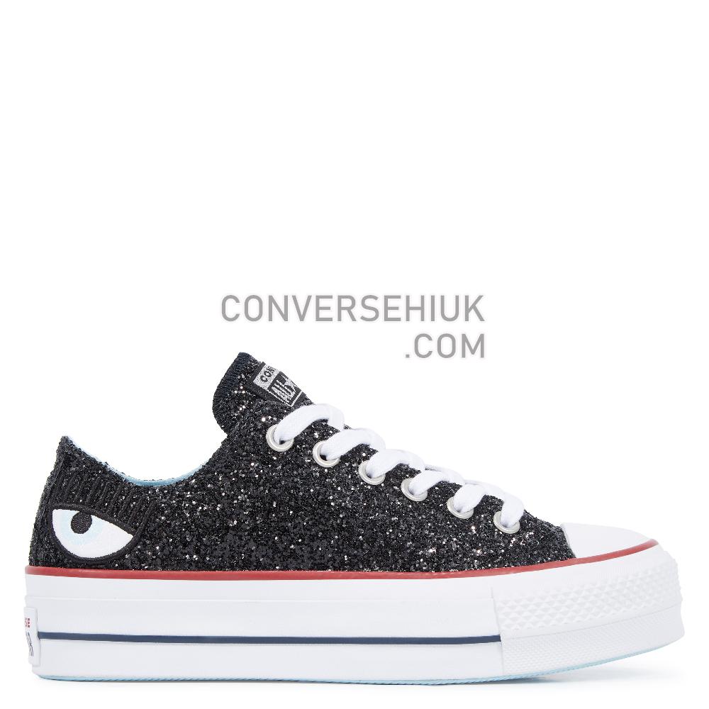 Converse x Chiara Ferragni Chuck Taylor All Star Lift Low Top Black/White/Black 563834C Shoes