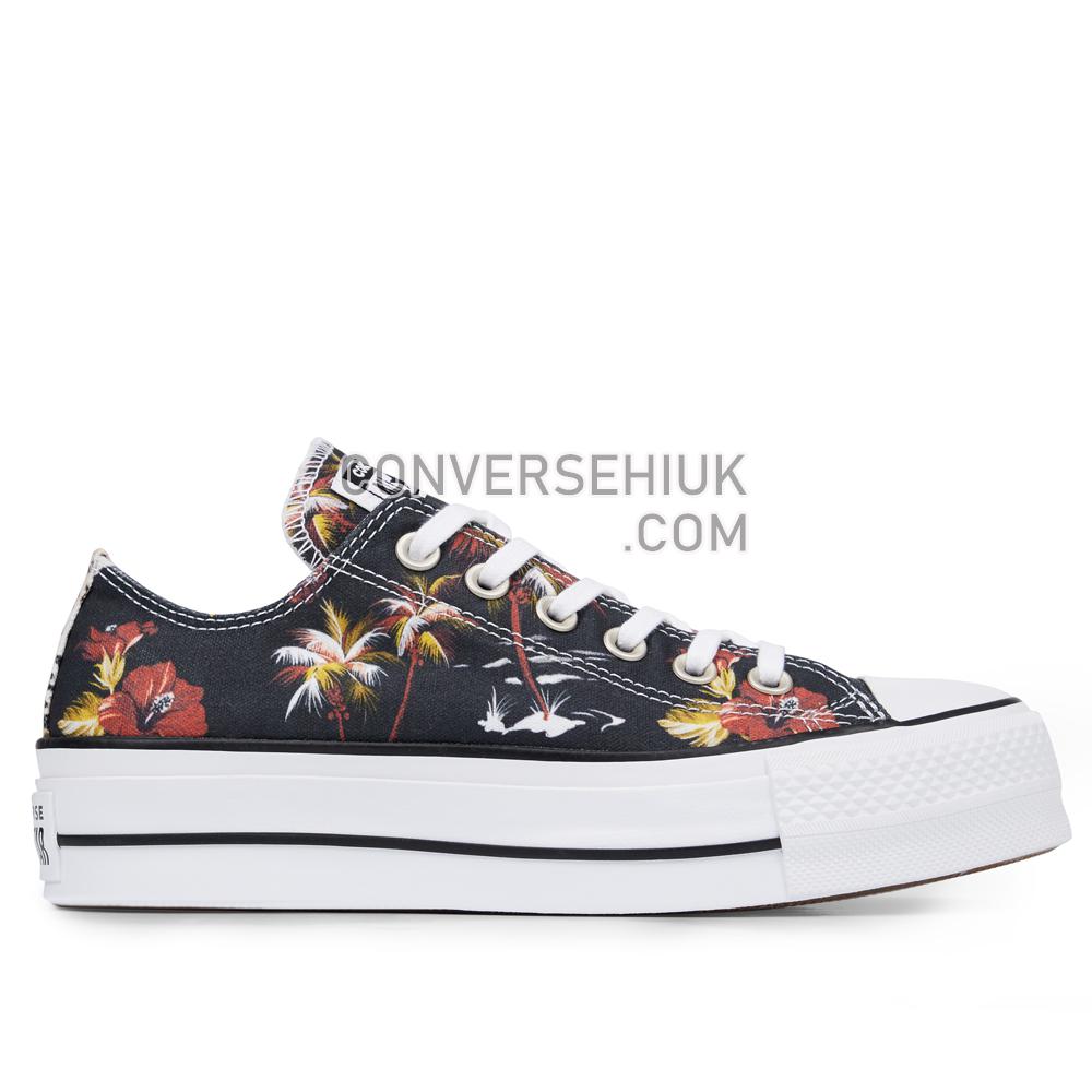 Converse Chuck Taylor All Star Hawaiian Mix Platform Low Top Multi/White/Black 565793C Shoes