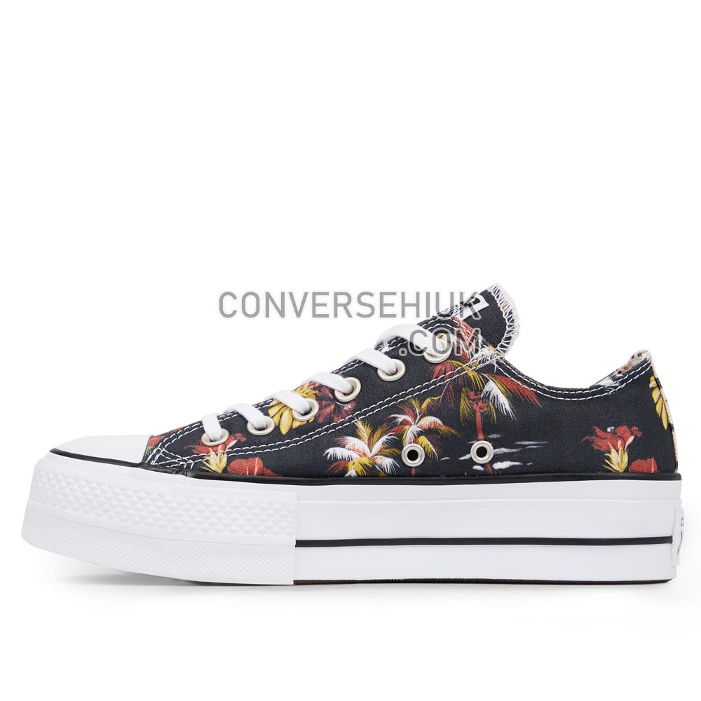 Converse Chuck Taylor All Star Hawaiian Mix Platform Low Top Multi/White/Black 565793C Shoes