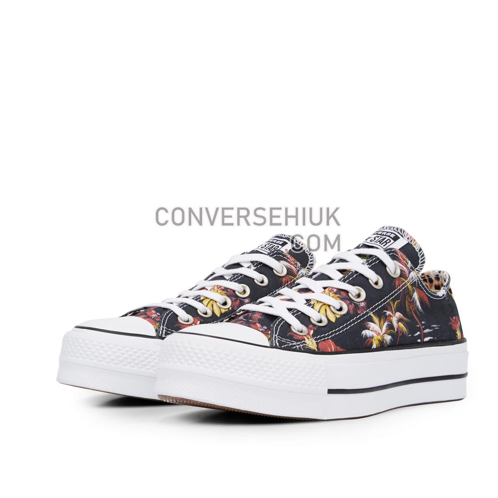 Converse Chuck Taylor All Star Hawaiian Mix Platform Low Top Multi/White/Black 565793C Shoes