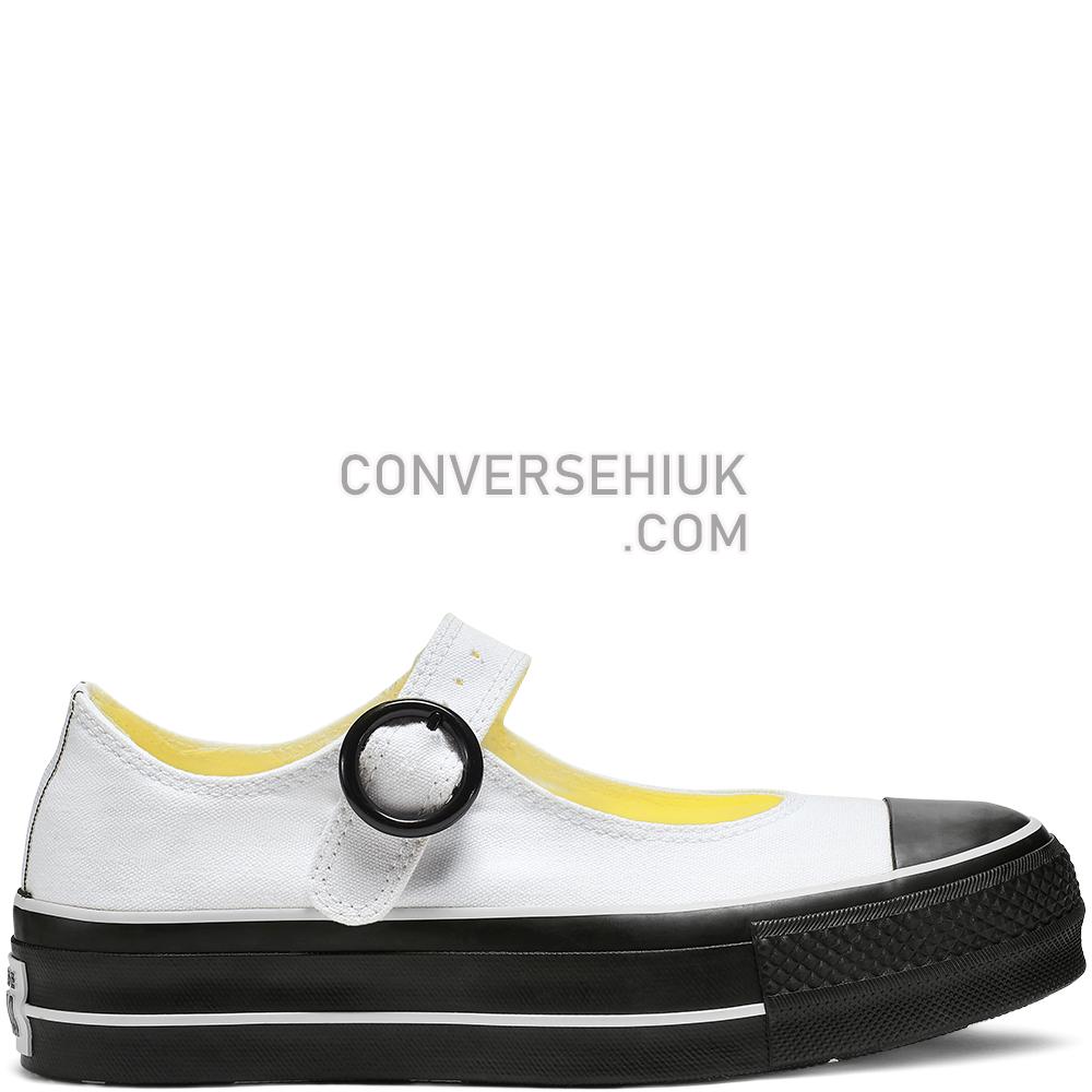 Converse Chuck Taylor All Star Mary Jane Low Top White/White/Black 564318C Shoes