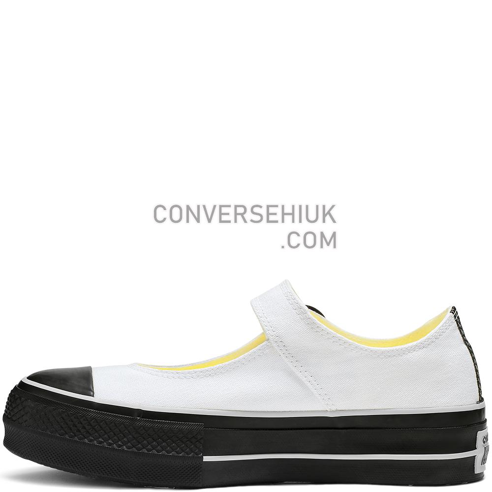 Converse Chuck Taylor All Star Mary Jane Low Top White/White/Black 564318C Shoes