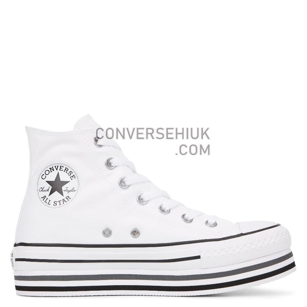 Converse Chuck Taylor All Star Lift High Top White/Black/Thunder 564485C Shoes