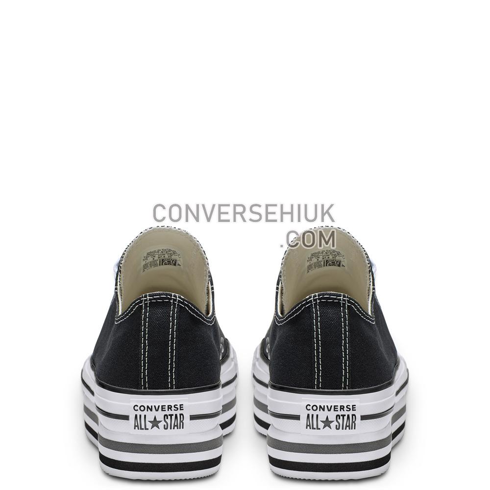 Converse Chuck Taylor All Star Platform Low Top Black/White/Thunder 563970C Shoes