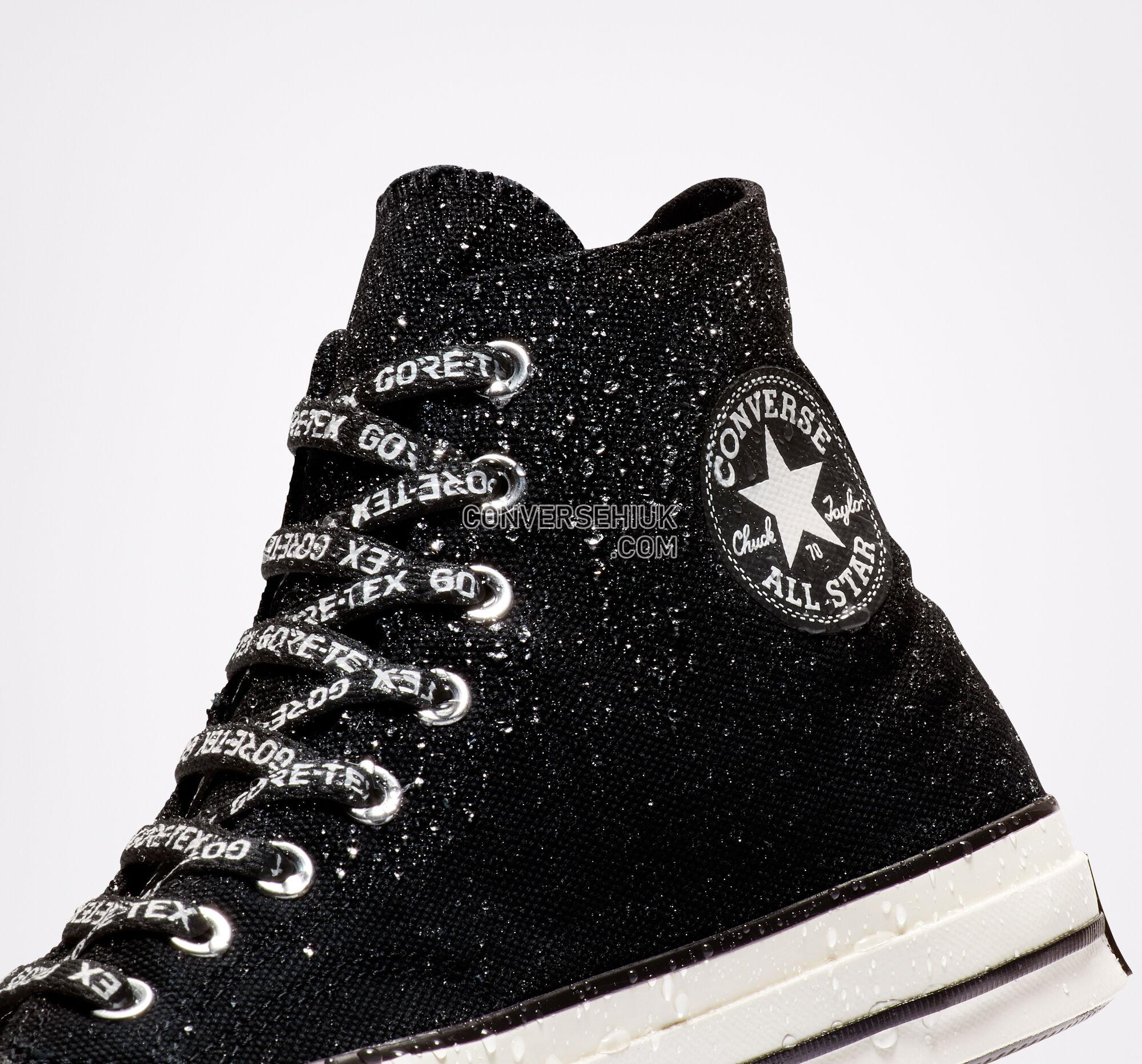 Converse Chuck 70 GORE-TEX Canvas High Top Black/Black/Egret 163343C Shoes