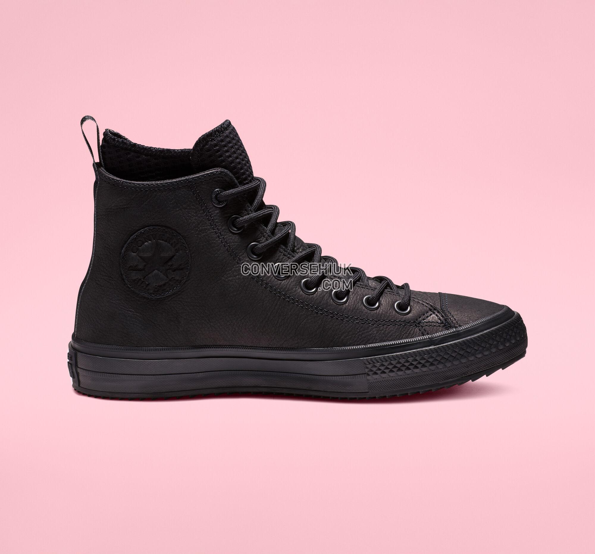 Converse Chuck Taylor All Star Waterproof Leather High Top Black/Black/Black 162409C Shoes