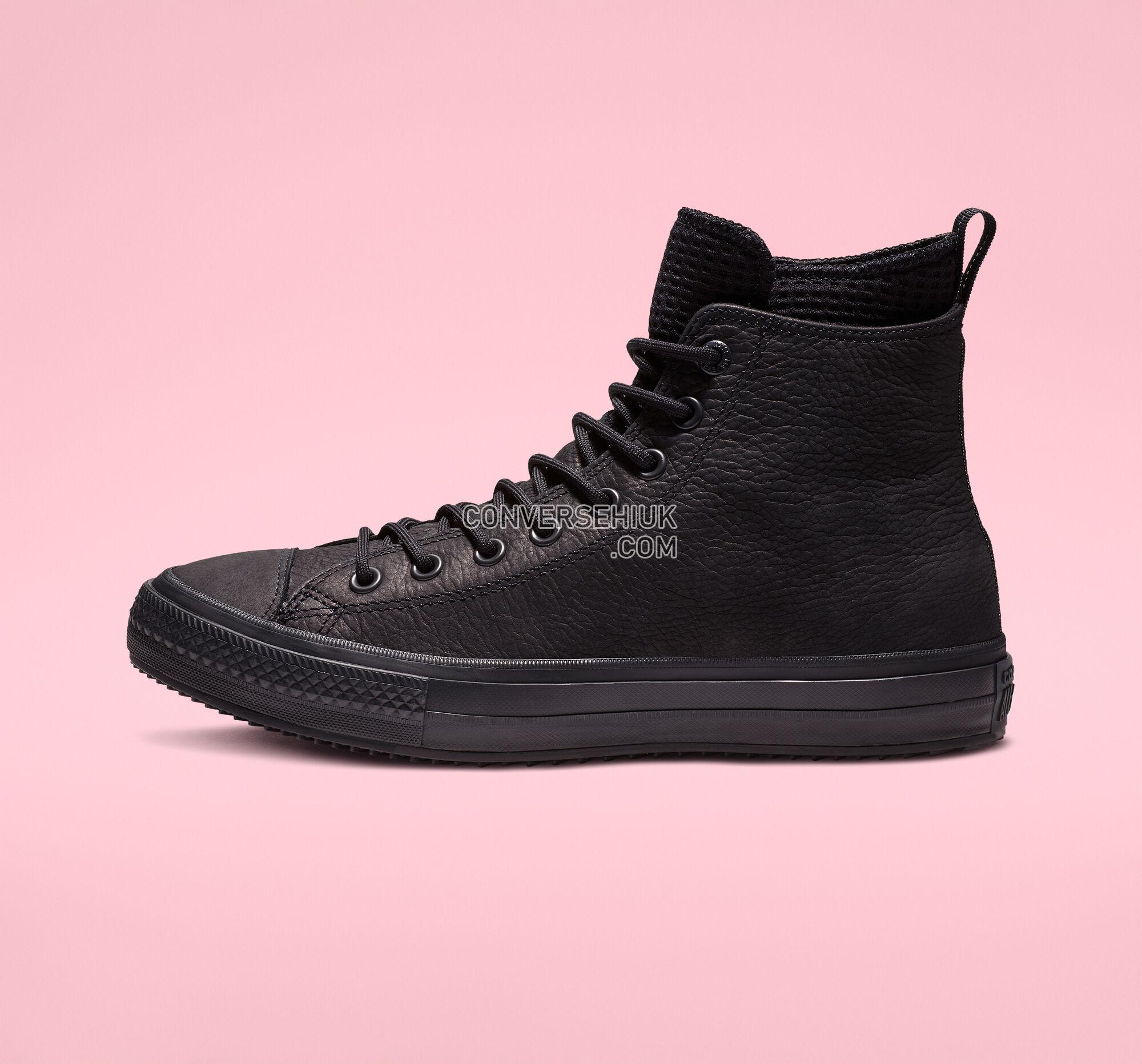 Converse Chuck Taylor All Star Waterproof Leather High Top Black/Black/Black 162409C Shoes