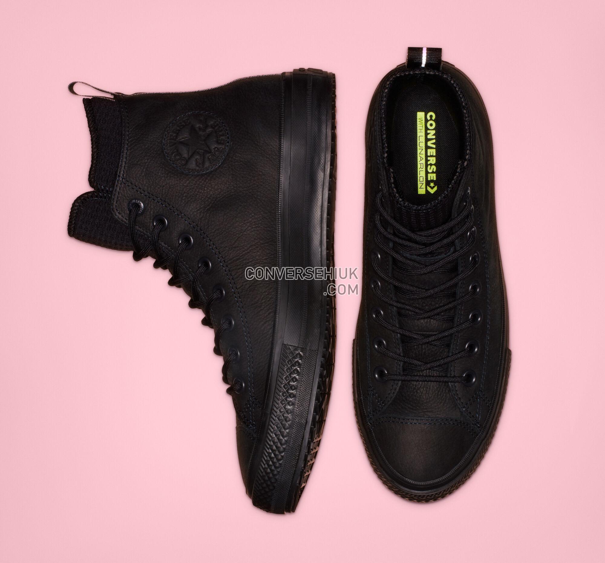 Converse Chuck Taylor All Star Waterproof Leather High Top Black/Black/Black 162409C Shoes