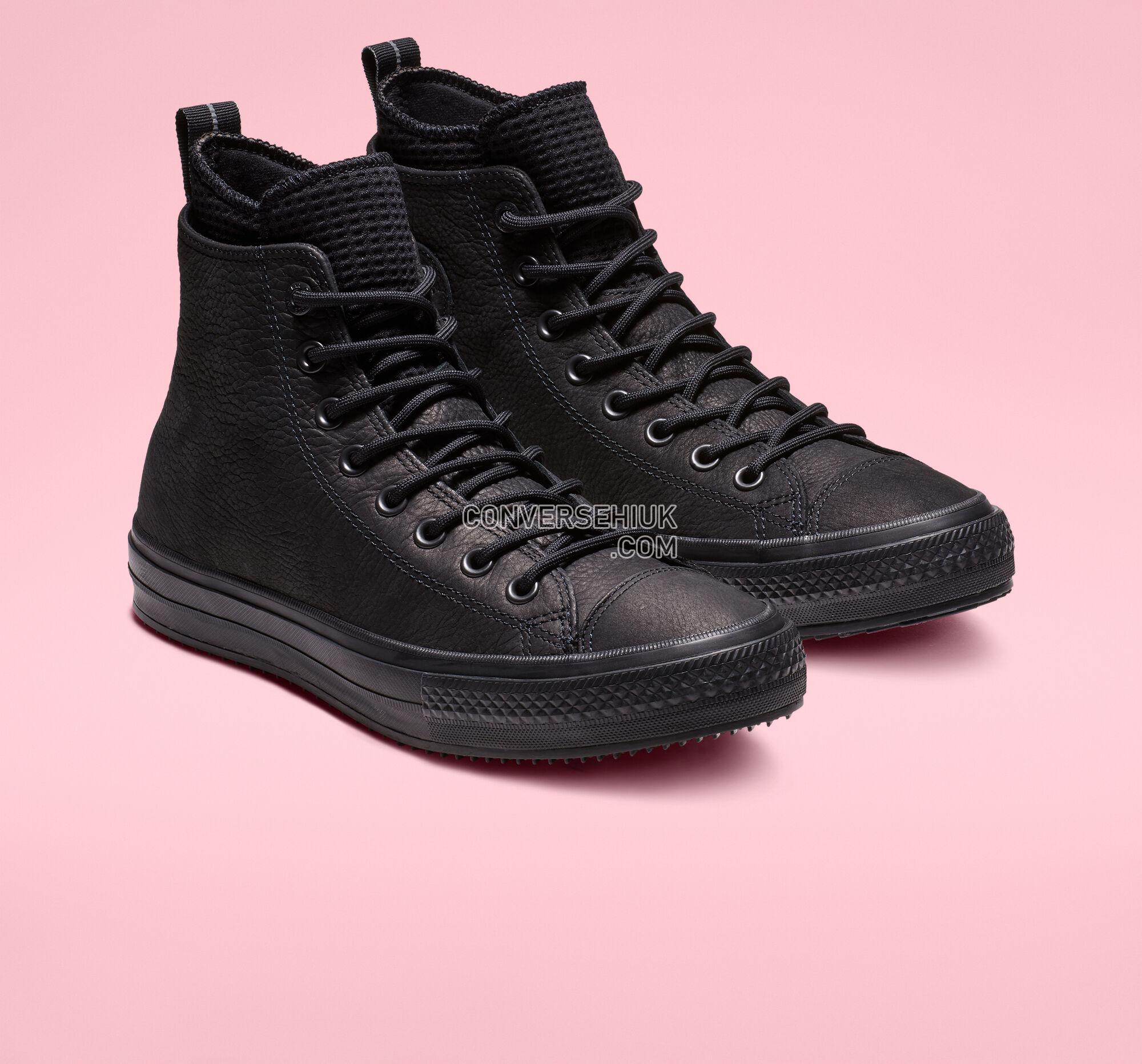 Converse Chuck Taylor All Star Waterproof Leather High Top Black/Black/Black 162409C Shoes