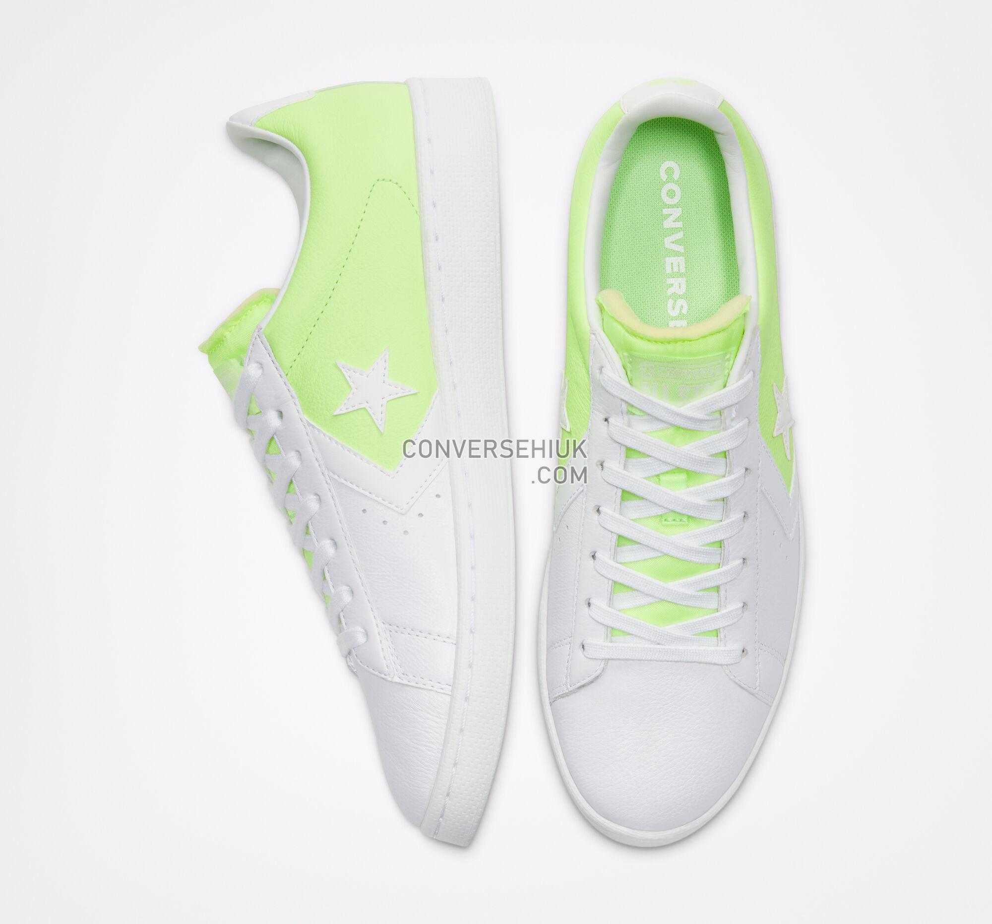 Converse Psychedelic Hoops Pro Leather White/Ghost Green/White 167591C Shoes