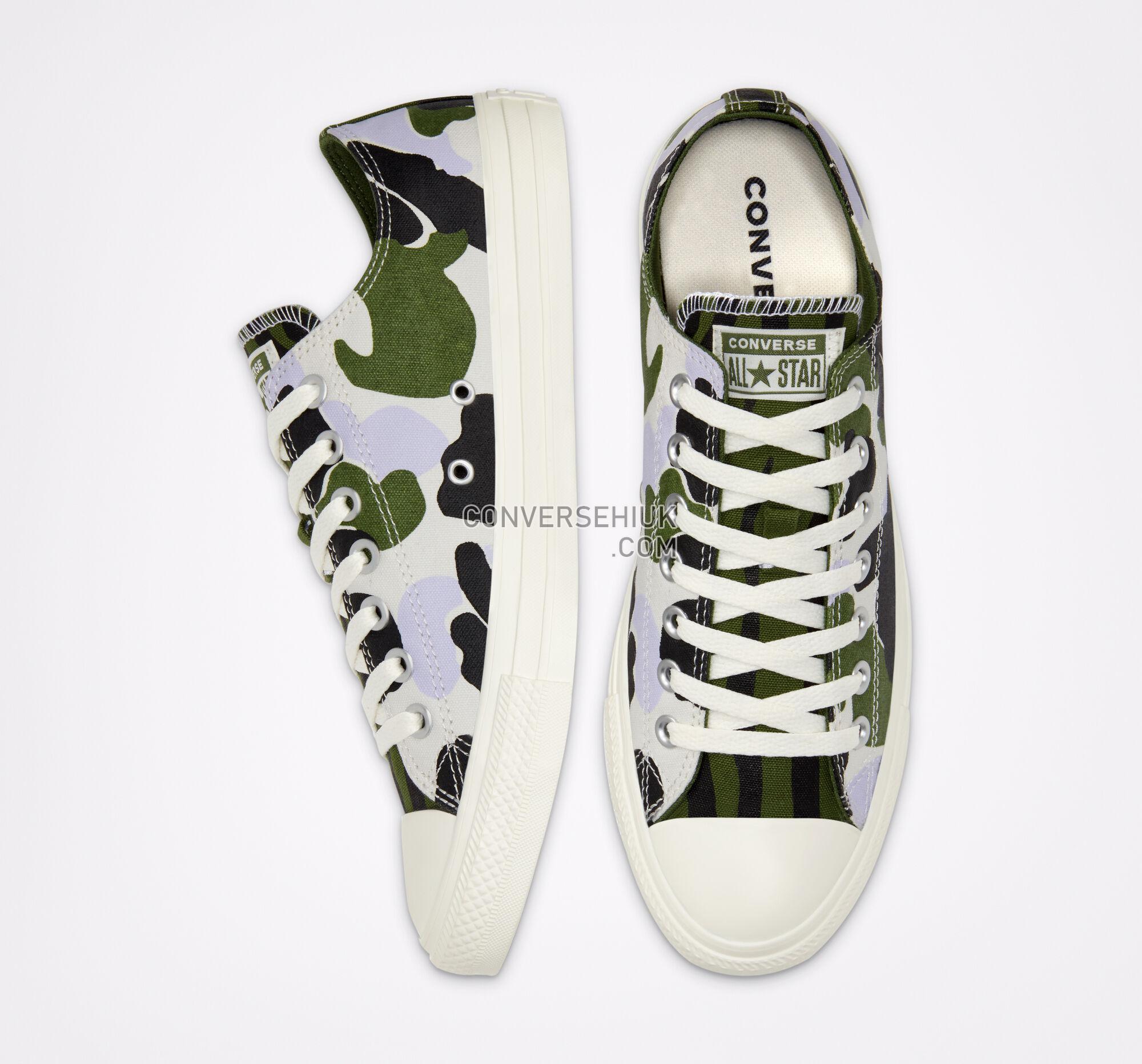 Converse Twisted Archive Prints Chuck Taylor All Star Egret/Moonstone Violet 167632F Shoes