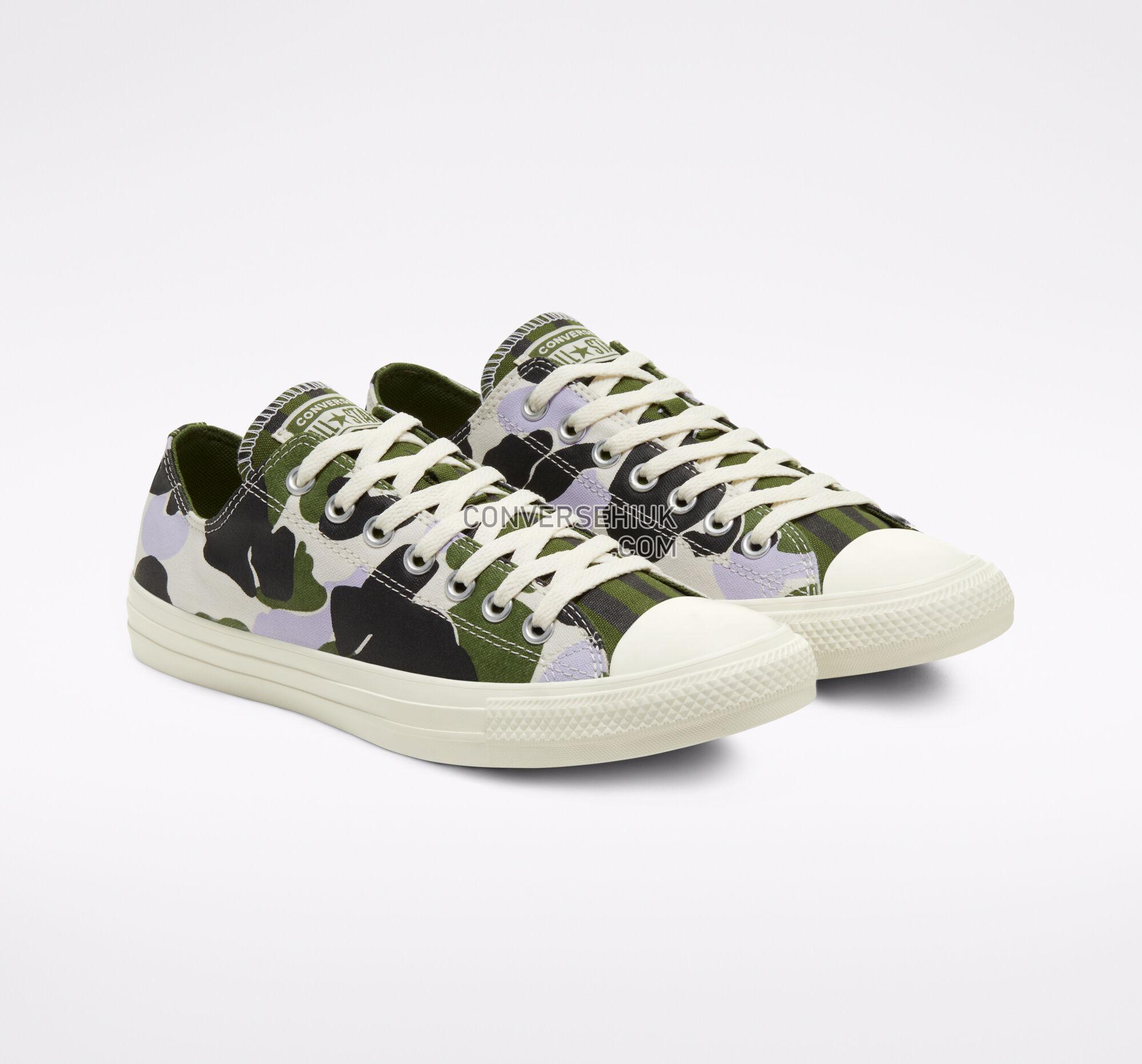 Converse Twisted Archive Prints Chuck Taylor All Star Egret/Moonstone Violet 167632F Shoes