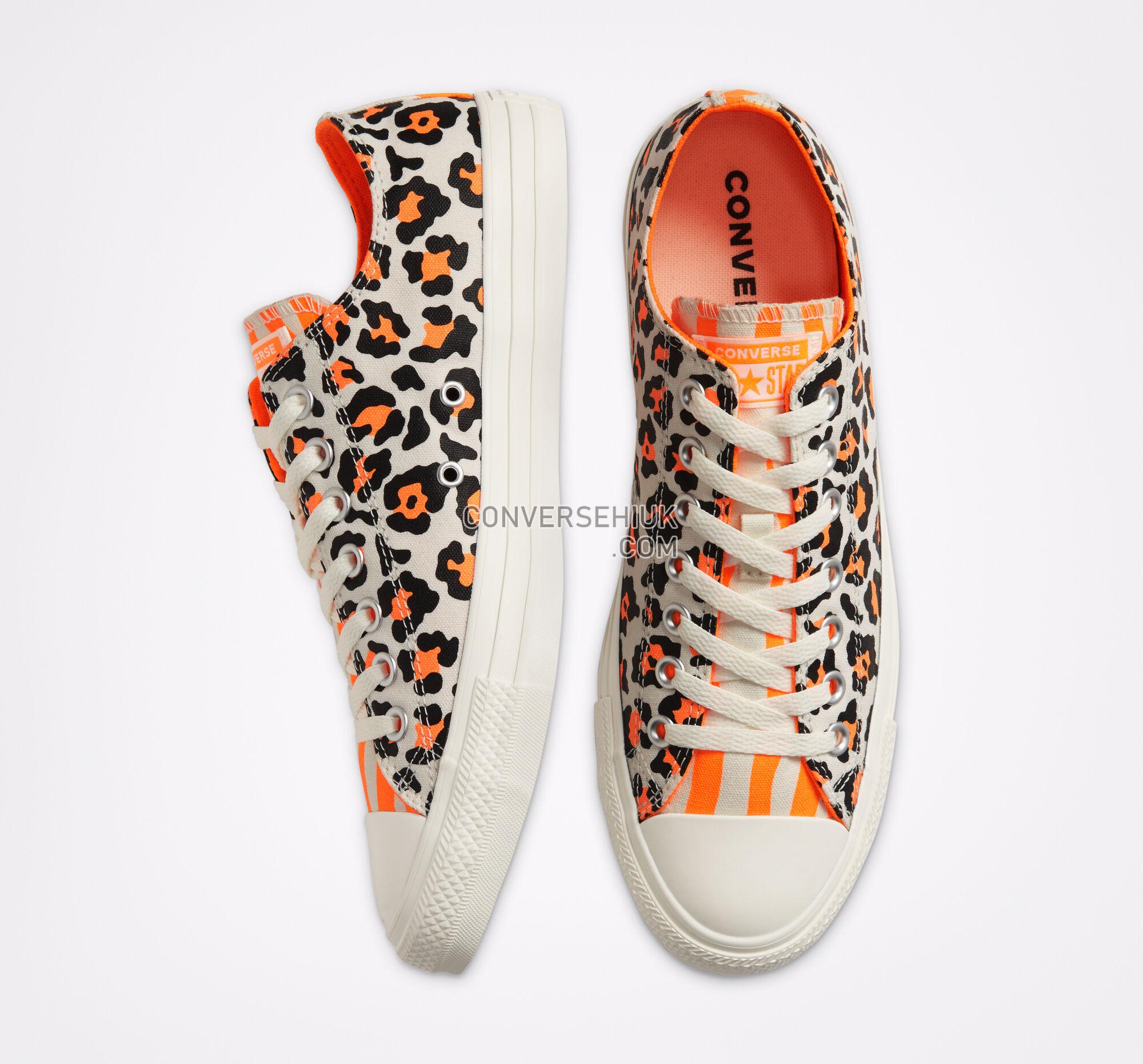 Converse Twisted Archive Prints Chuck Taylor All Star Egret/Total Orange/Black 167631F Shoes