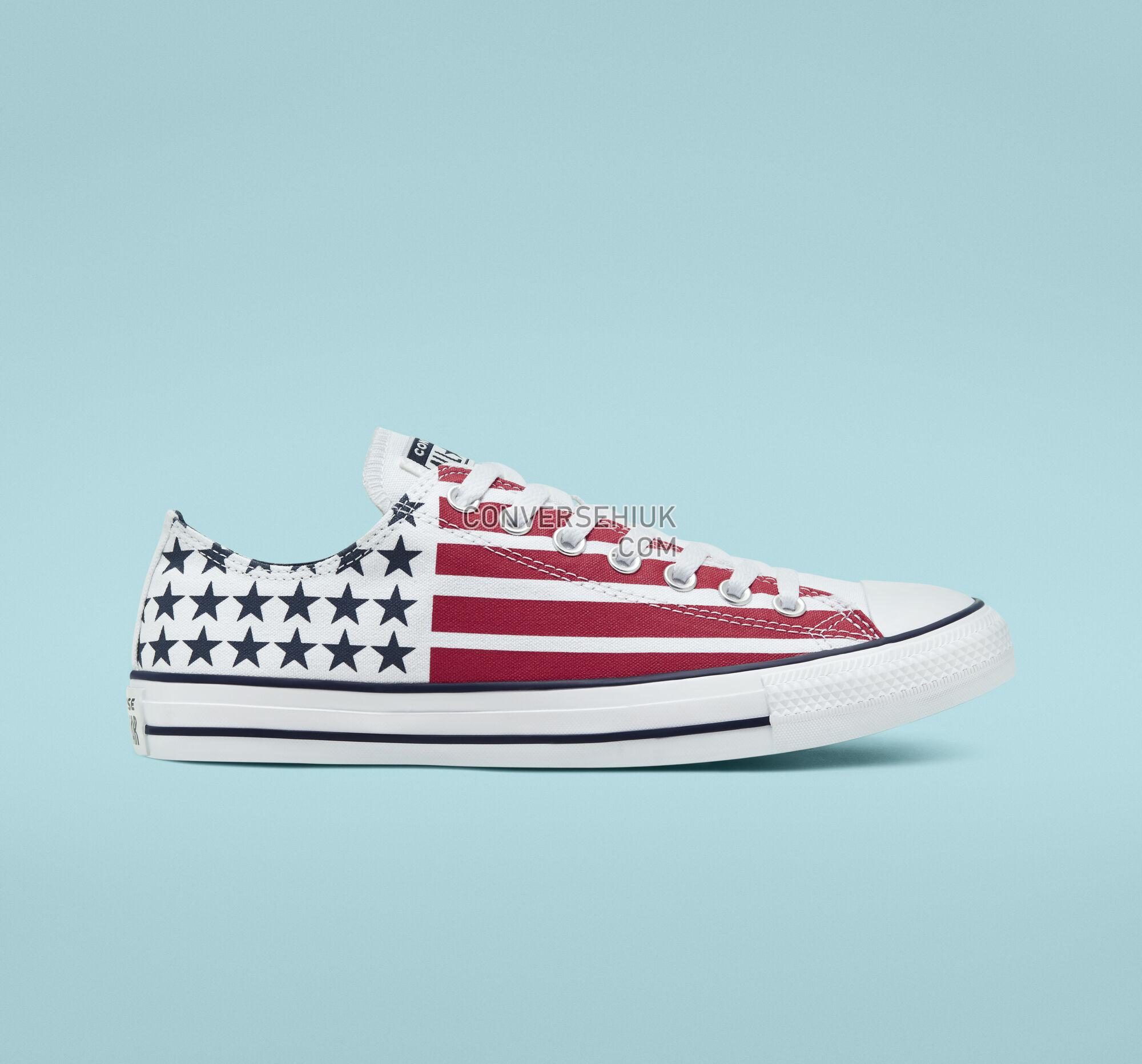 Converse Stars Stripes Chuck Taylor All Star White/Obsidian/University Red 167838F Shoes