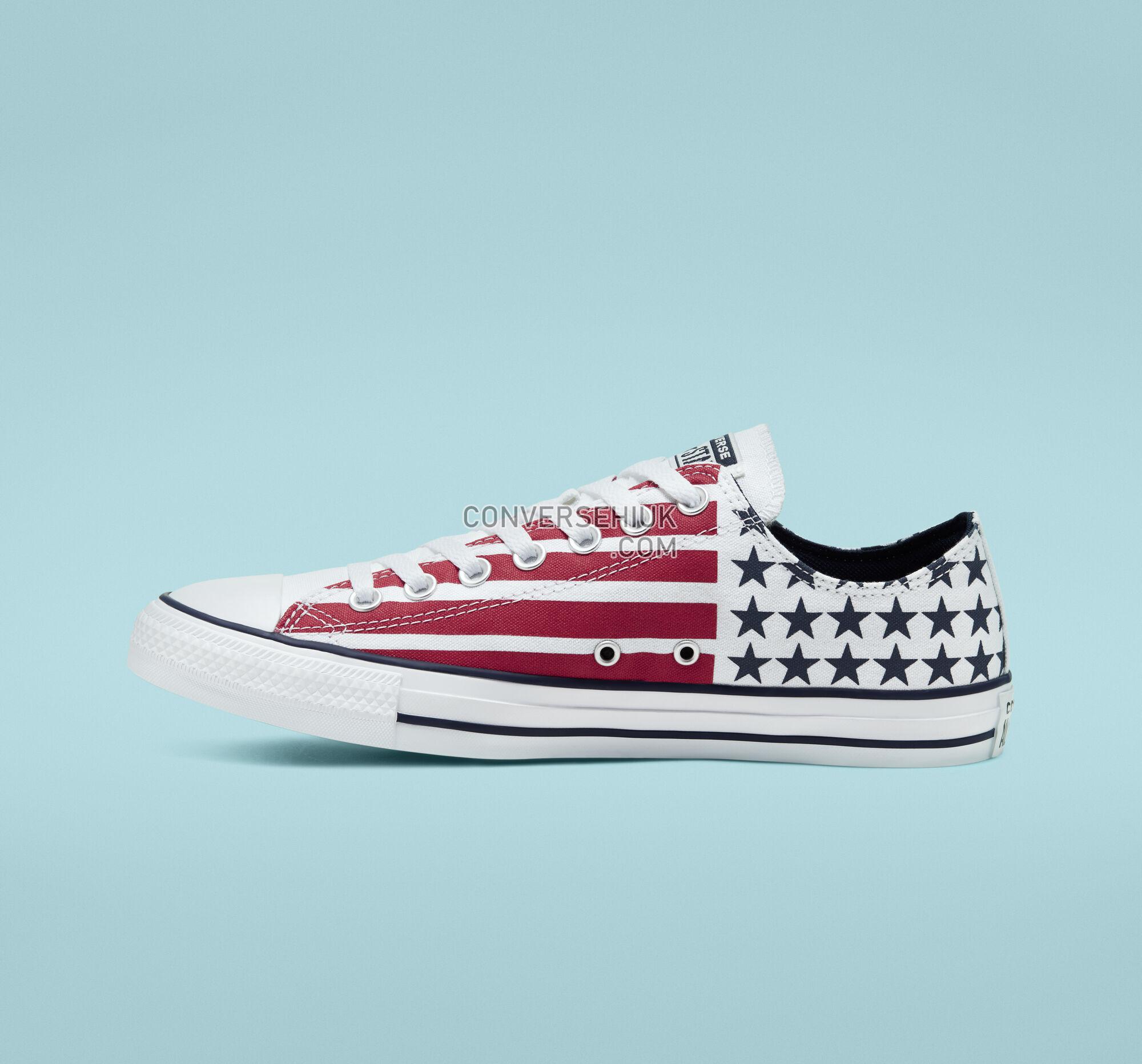 Converse Stars Stripes Chuck Taylor All Star White/Obsidian/University Red 167838F Shoes