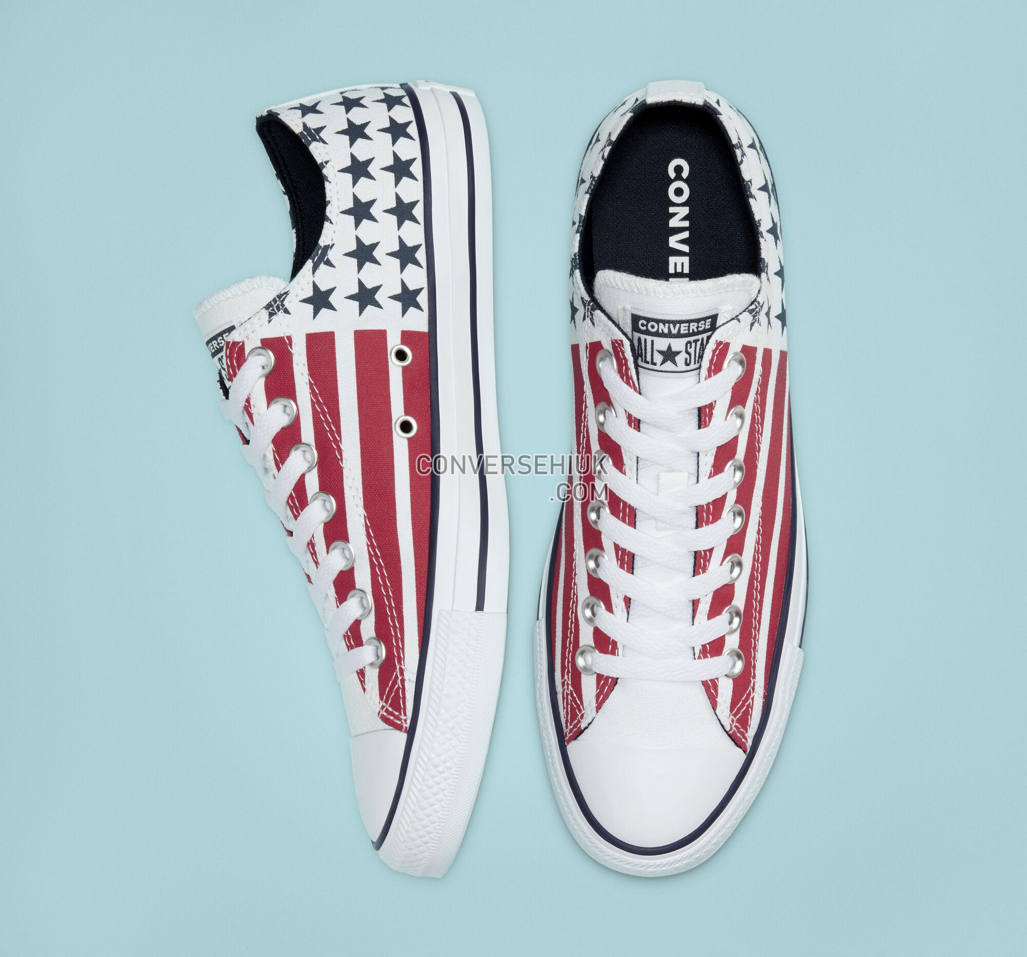 Converse Stars Stripes Chuck Taylor All Star White/Obsidian/University Red 167838F Shoes