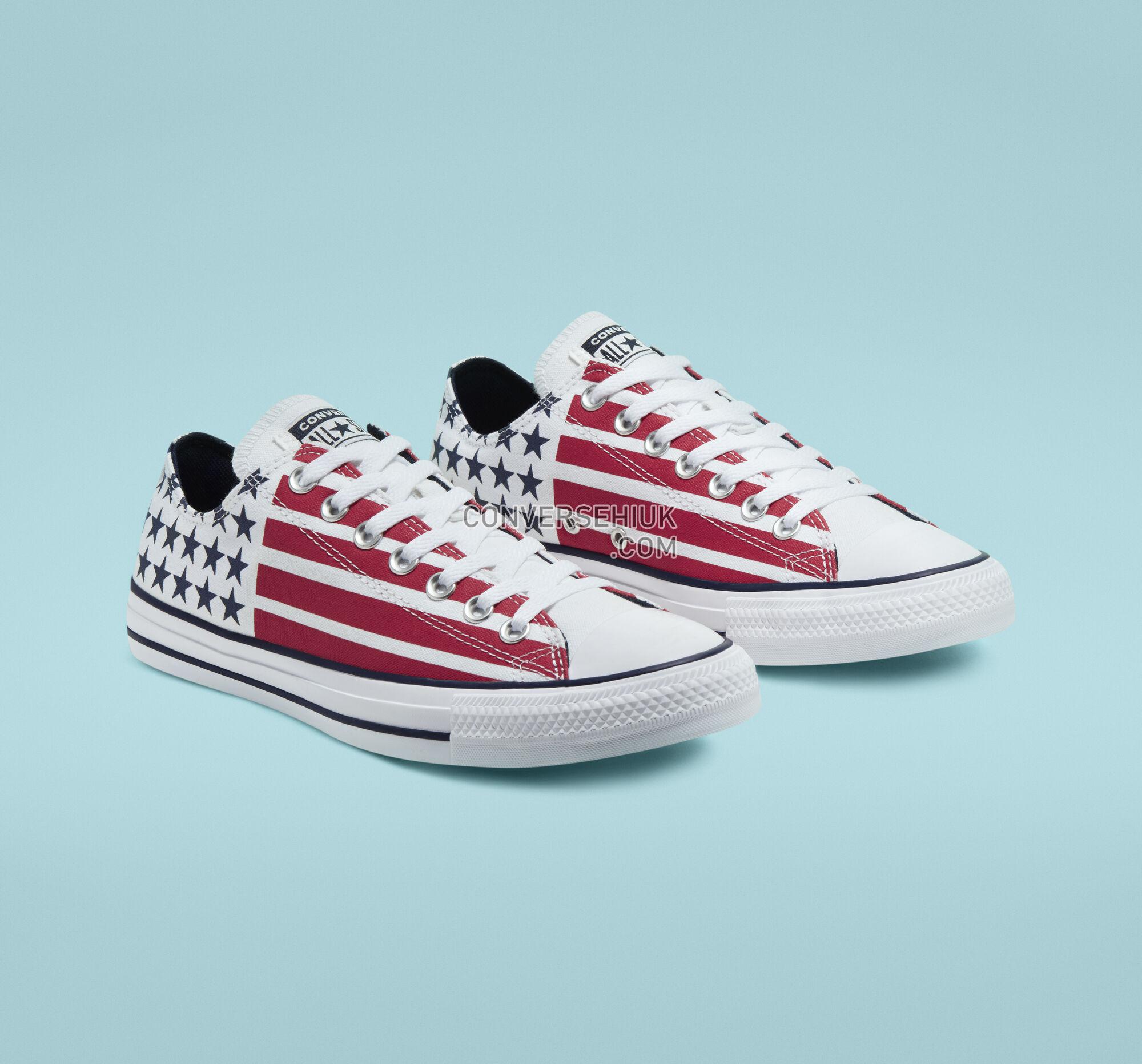 Converse Stars Stripes Chuck Taylor All Star White/Obsidian/University Red 167838F Shoes