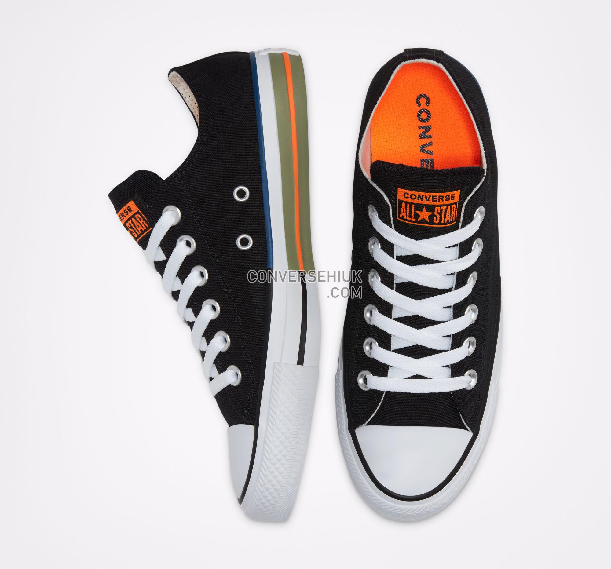 Converse Sunblocked Chuck Taylor All Star Black/Total Orange/Street Sage 167636F Shoes