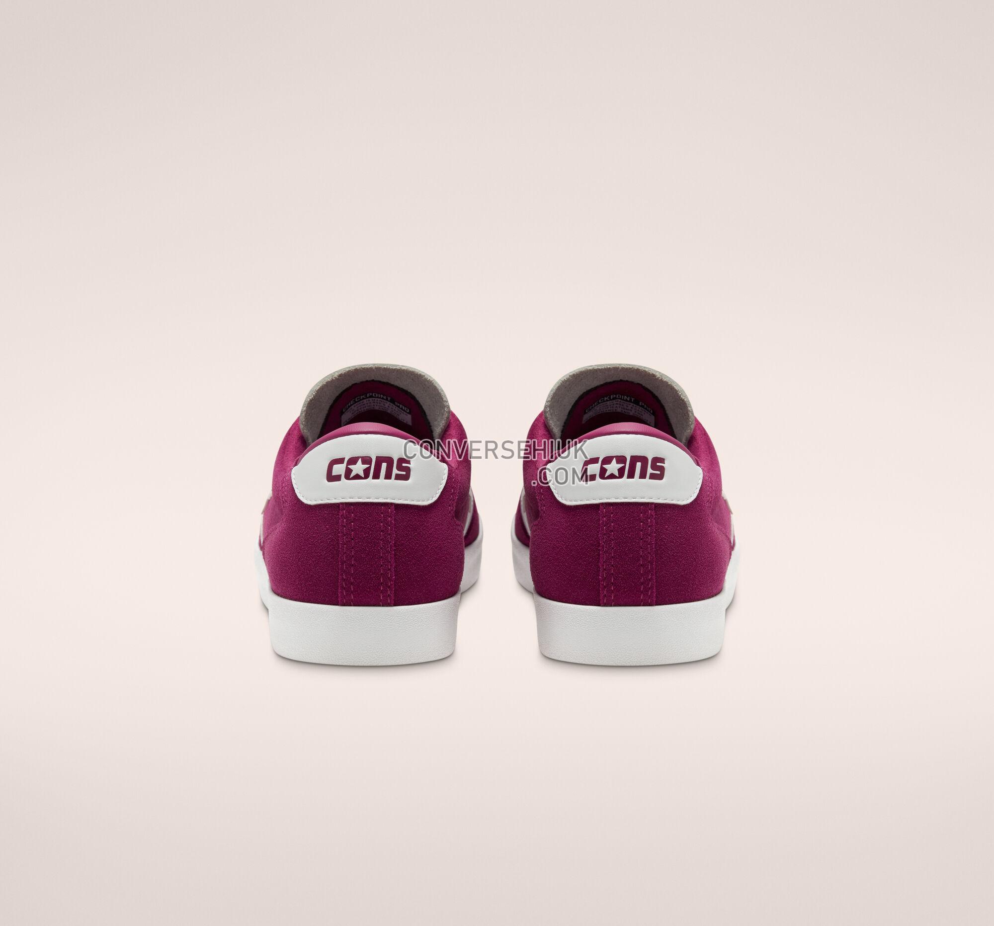 Converse CONS Checkpoint Pro Rose Maroon/White/White 166836C Shoes