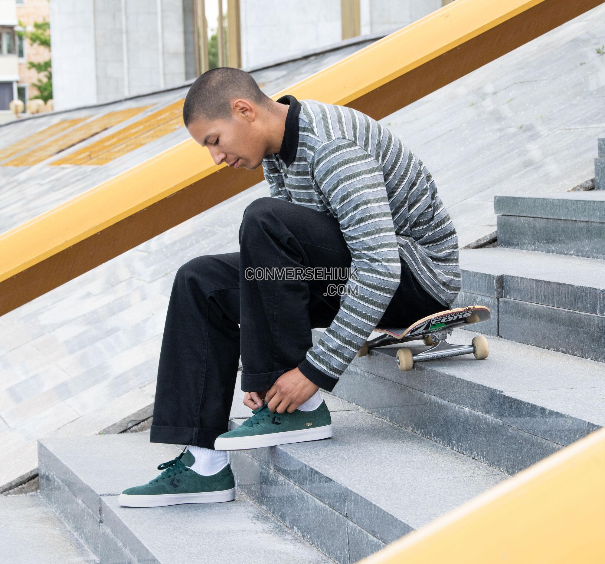 Converse CONS Louie Lopez Pro Deep Emerald/Black/White 166011C Shoes