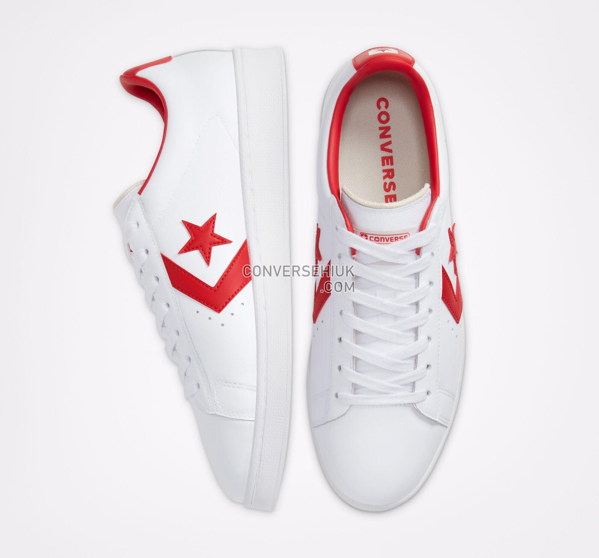 Converse OG Pro Leather White/University Red/White 167970C Shoes