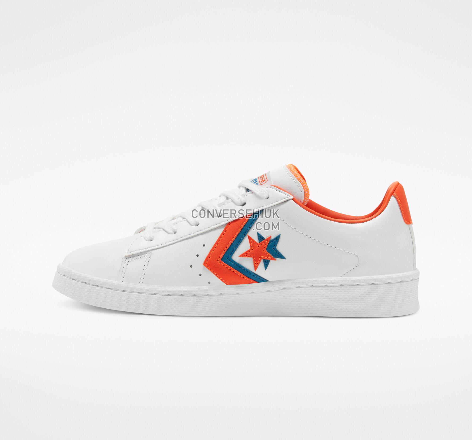 Converse Sunblocked Pro Leather White/Bold Mandarin 167853C Shoes