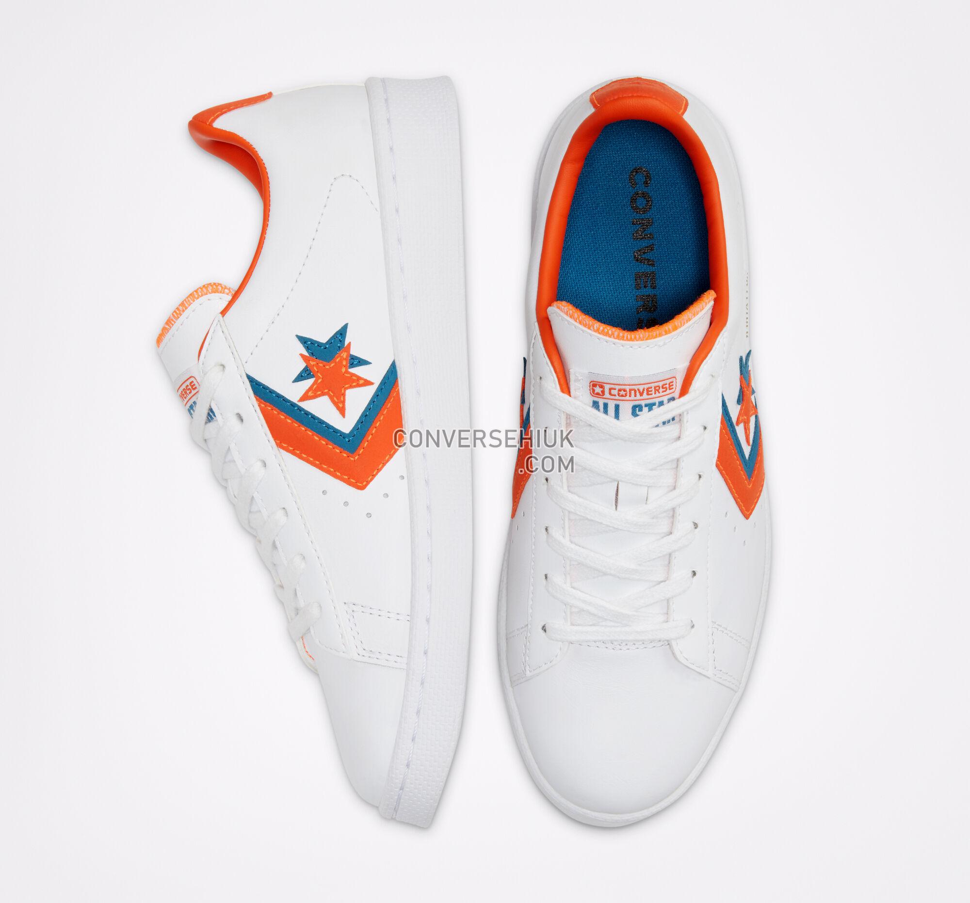 Converse Sunblocked Pro Leather White/Bold Mandarin 167853C Shoes