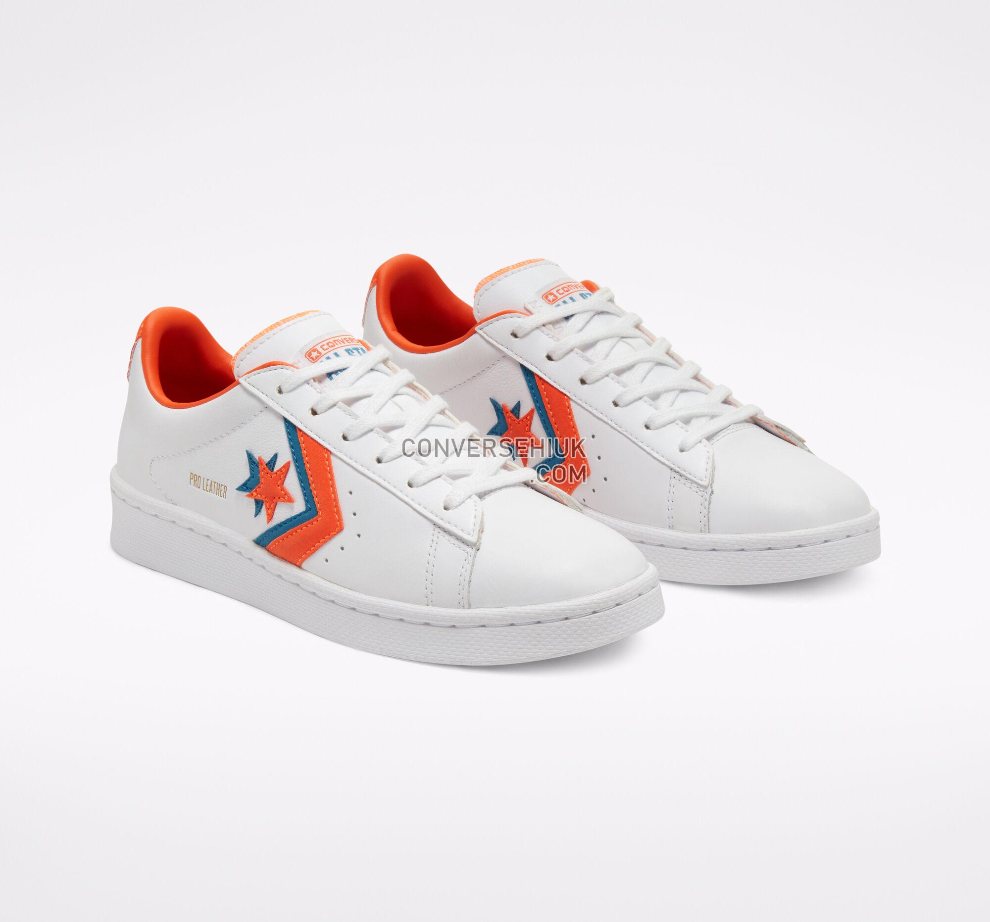 Converse Sunblocked Pro Leather White/Bold Mandarin 167853C Shoes